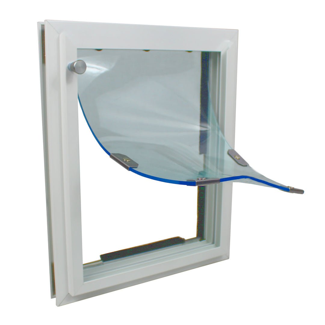 Glass storm door with hotsell pet door