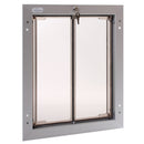 PlexiDor Door Series pet door, Large, Silver