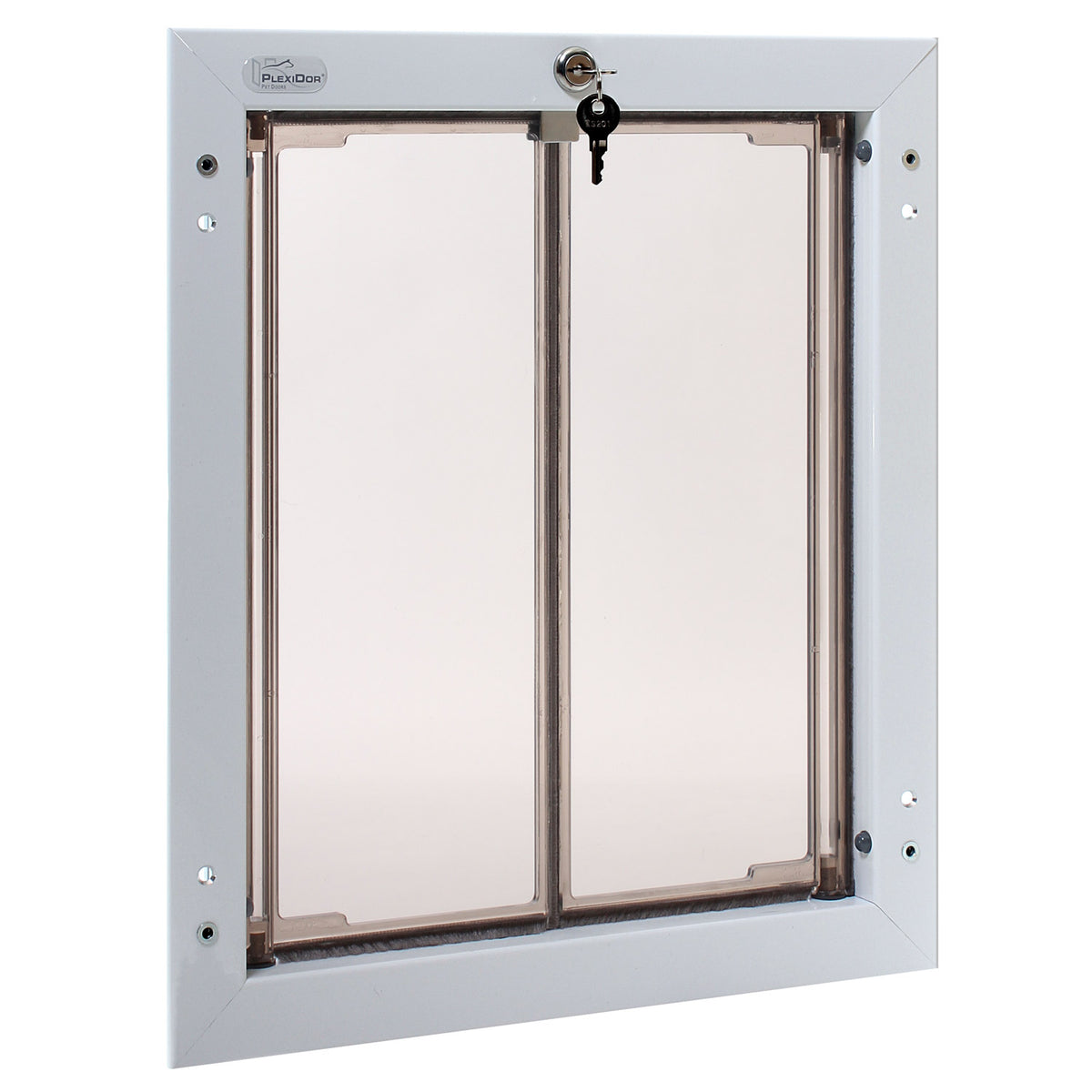 PlexiDor Door Series pet door, Large, White