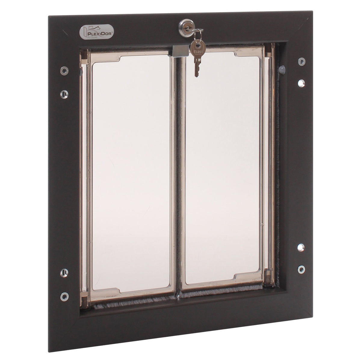 PlexiDor Door Series pet door, Medium, Bronze