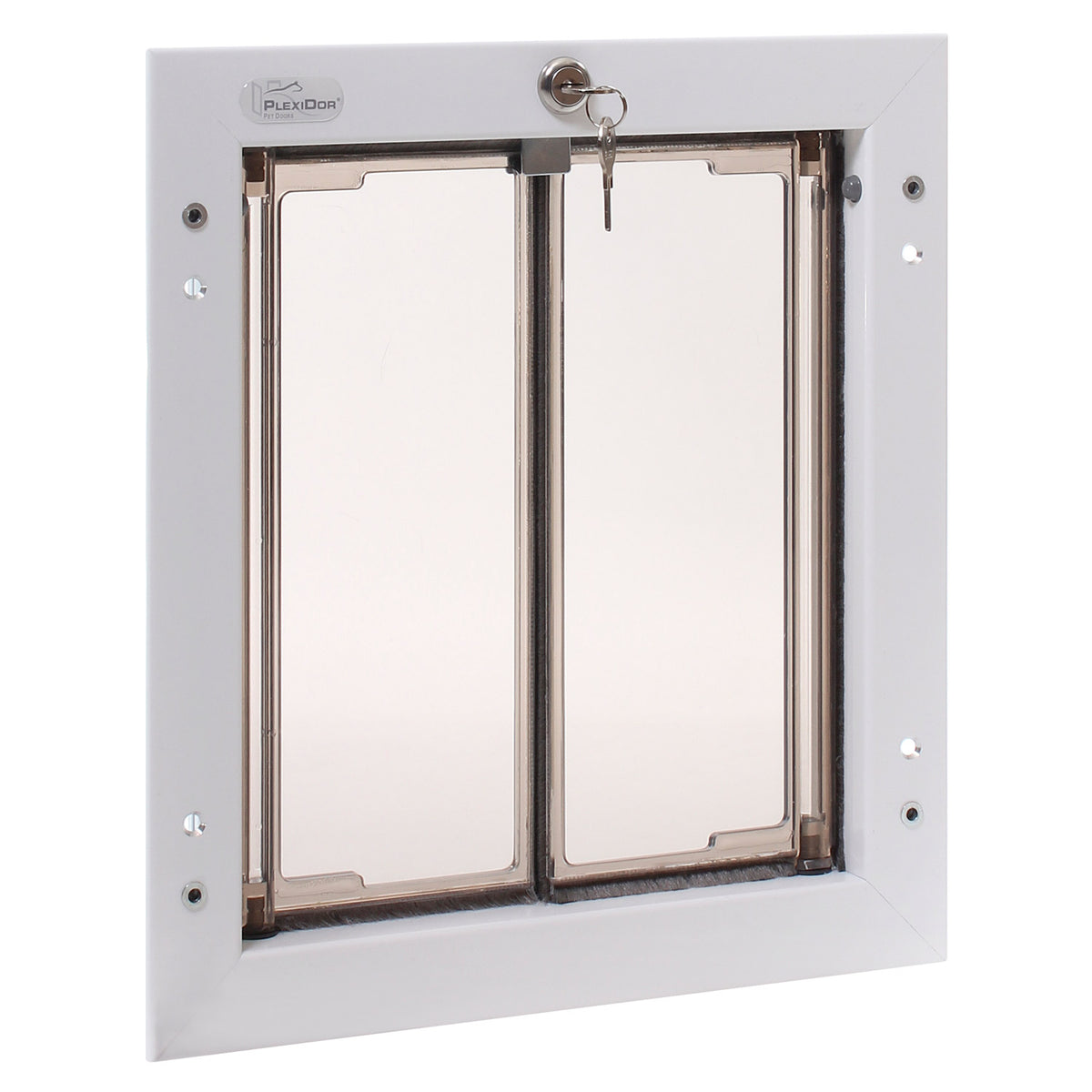 PlexiDor Door Series pet door, Medium, White