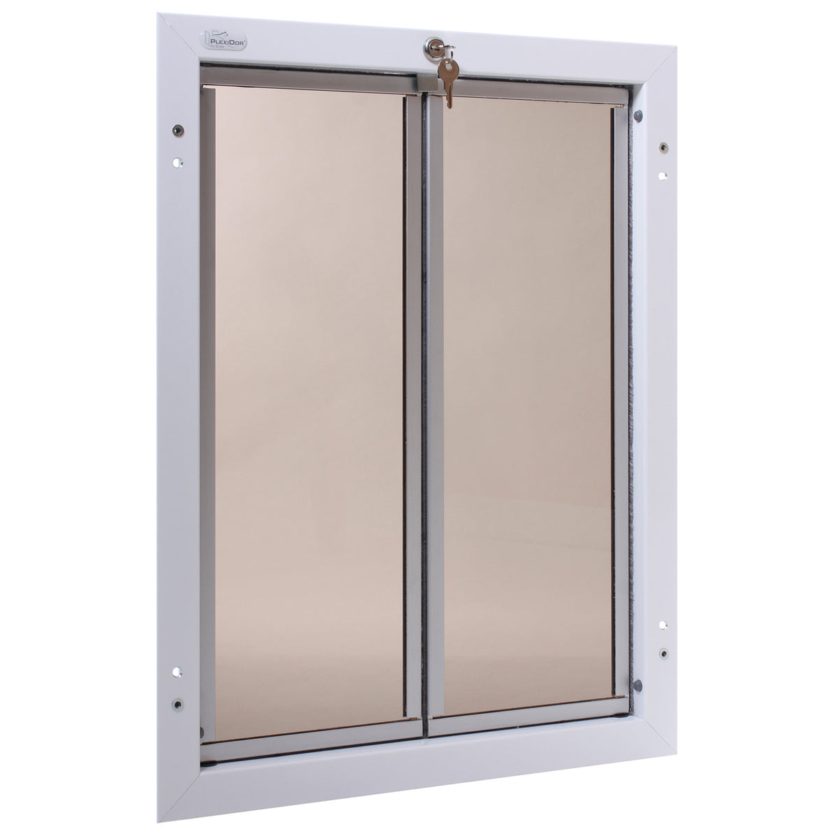 PlexiDor Door Series in White, Extra Large shown; representative photo for Large Plus