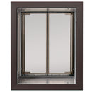 PlexiDor Wall Series pet door with tunnel kit, Large, Bronze