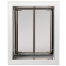 PlexiDor Wall Series pet door with tunnel kit, Large, White