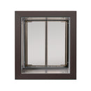 PlexiDor Wall Series pet door with tunnel kit, Medium, Bronze