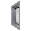 PlexiDor Wall Series aluminum tunnel, Silver, side view