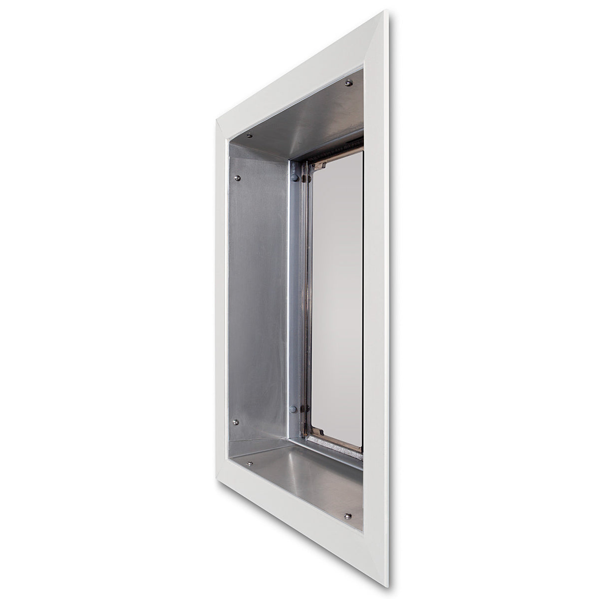 PlexiDor Wall Series aluminum tunnel, White, side view