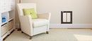 PlexiDor Medium Wall Series pet door installation illustration
