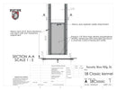 Classic Guillotine Kennel Dog Door - Portal PROS - For Dog Kennels