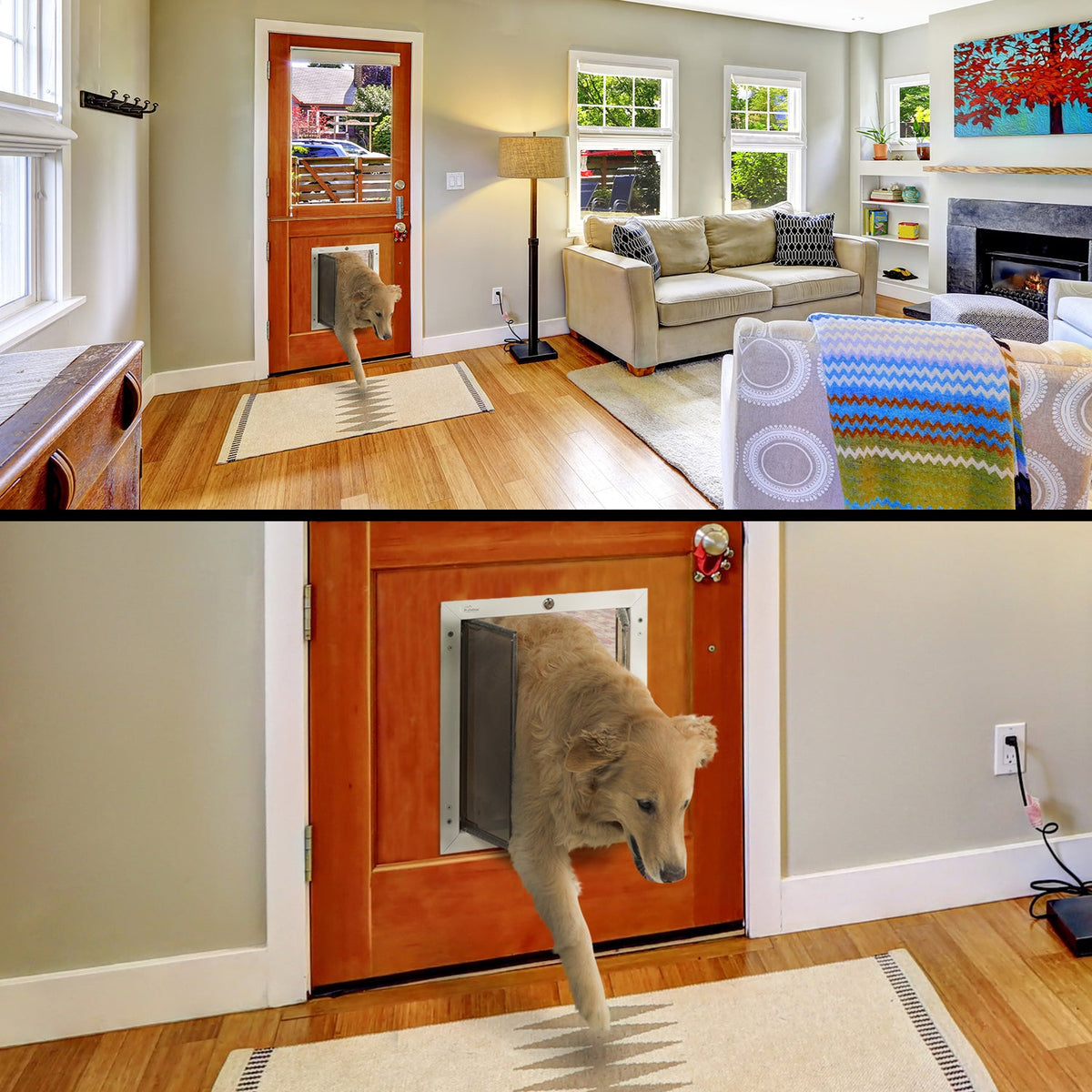PlexiDor Door Mount Dog Door - Portal PROS - Door Mounted Dog Doors