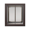 PlexiDor dog door for walls in bronze with tunnel kit