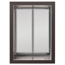 Bronze PlexiDor wall mount dog door with clear dual panels