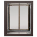 PlexiDor through wall dog door in bronze with dual panels