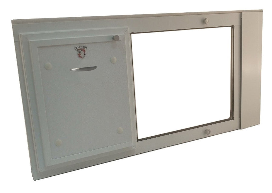 SB Standard Sash Lockable Window Pet Door Insert for double-hung and single-hung windows